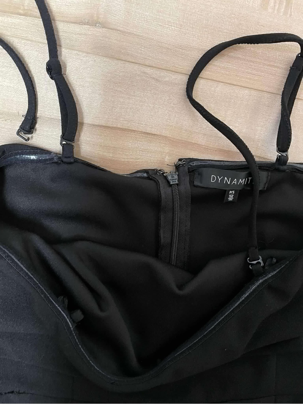 Dynamite Black Ruffle-Trim Spaghetti-Strap Midi Dress - Picture 2 of 2